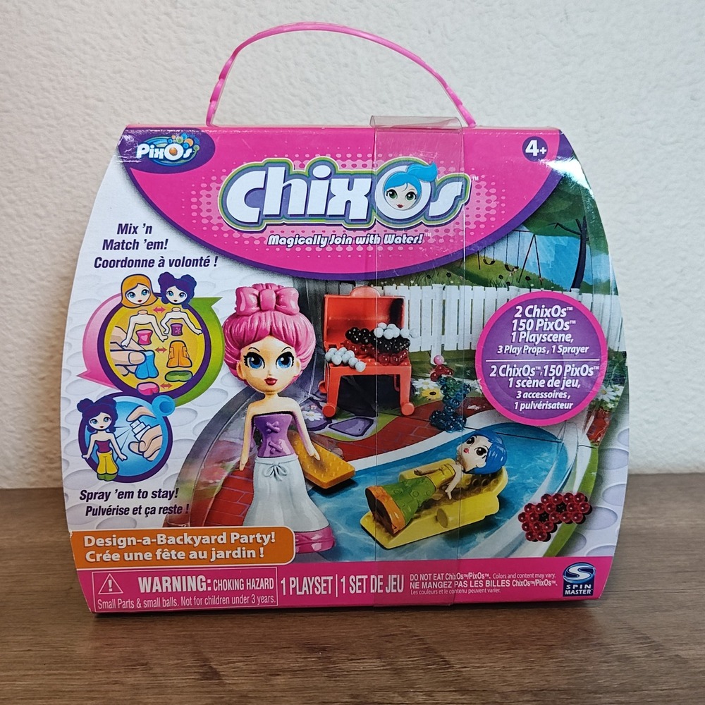 Spin Master ChixOs Playset Multi Design-a-Backyard Party PixOs 2009 New